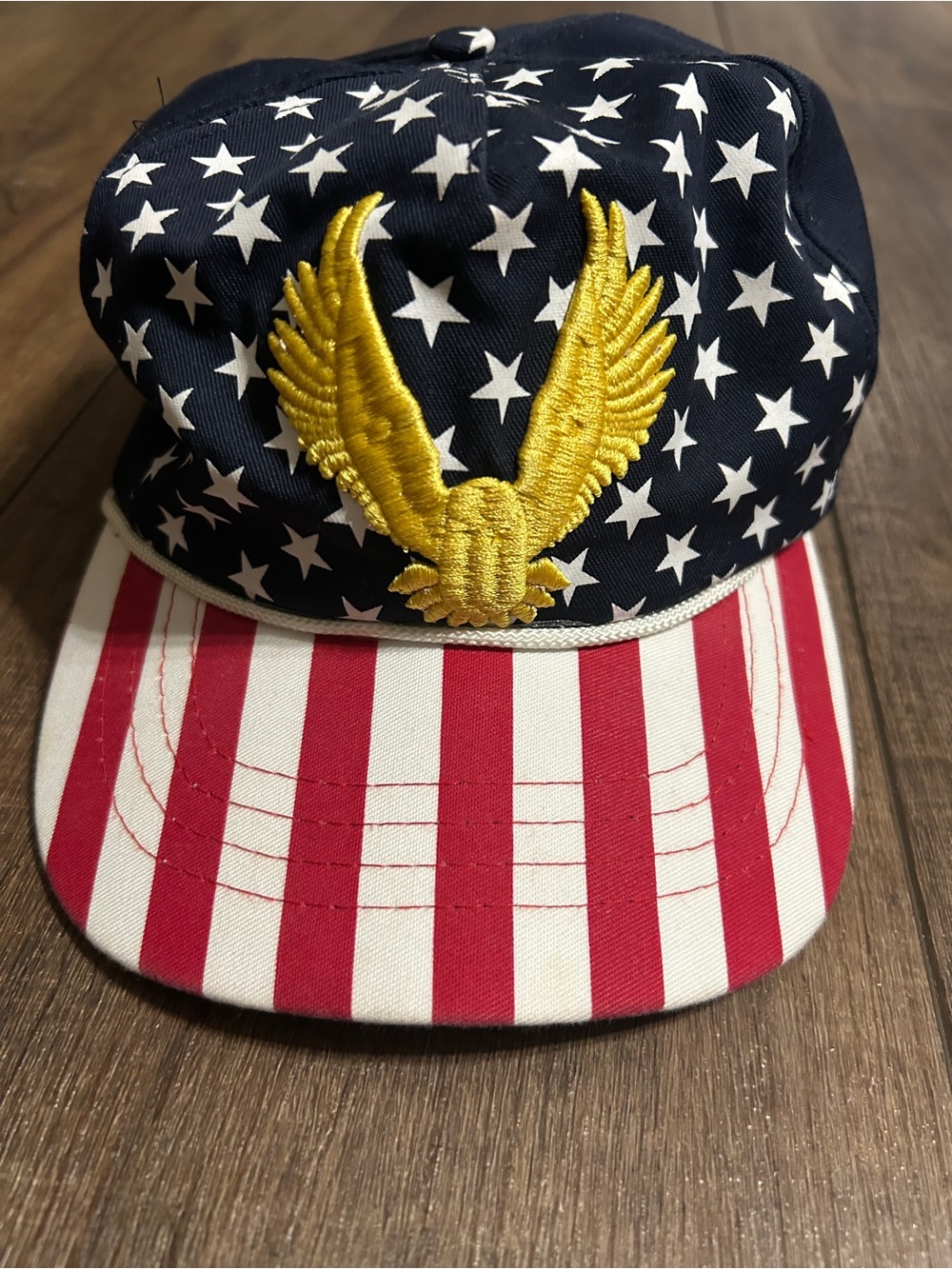 Cali-Fame MAGA Trump Eagle American Flag Hat - Made in USA